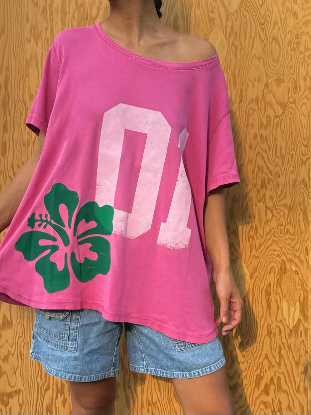 PINK HIBISCUS TEE