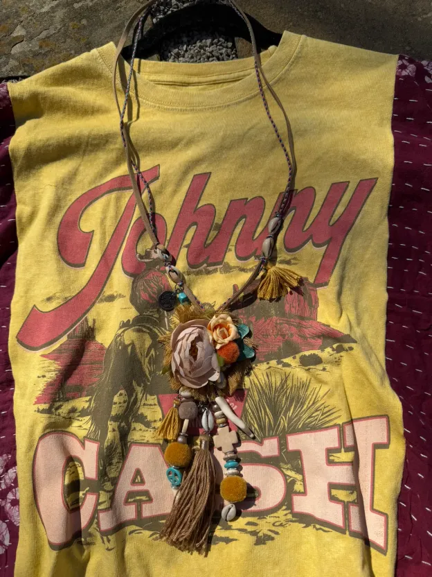 Johnny Cash Kantha Tee