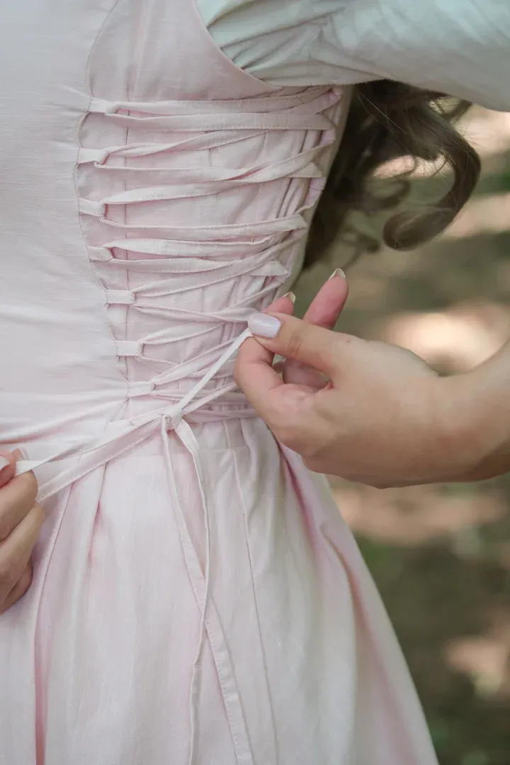Willow Midi Dress - Sea Pink