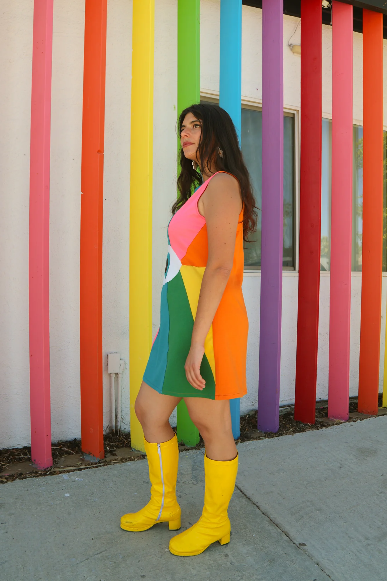Miracle Eye Rainbow Mini-Dress