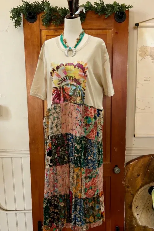 Native American Portrait Upcycled Tee