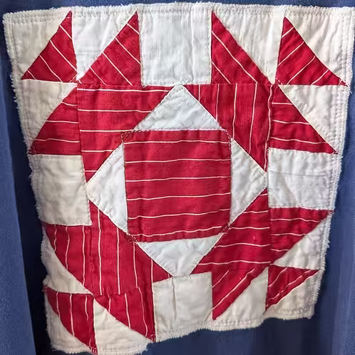 Limited Stock - Patriotic Quilt Block Tee • Navy
