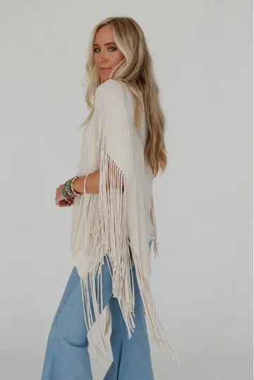 The Nest Showstopper Fringe Top