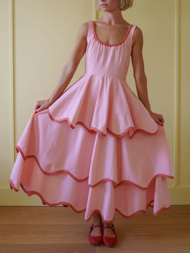 The Millie Dress in Pink Bloom