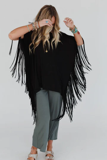 The Nest Showstopper Fringe Top