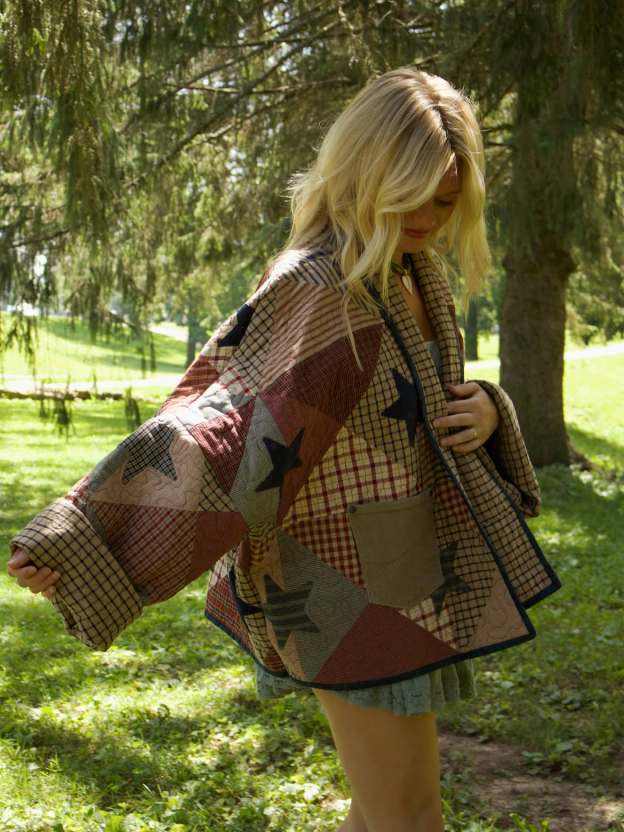 Star Patchwork Quilted Western Jacket