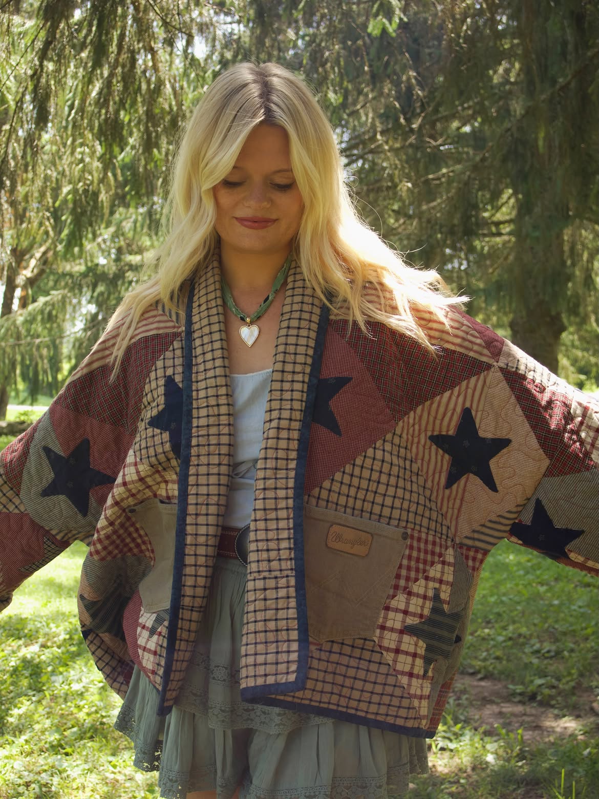 Star Patchwork Quilted Western Jacket