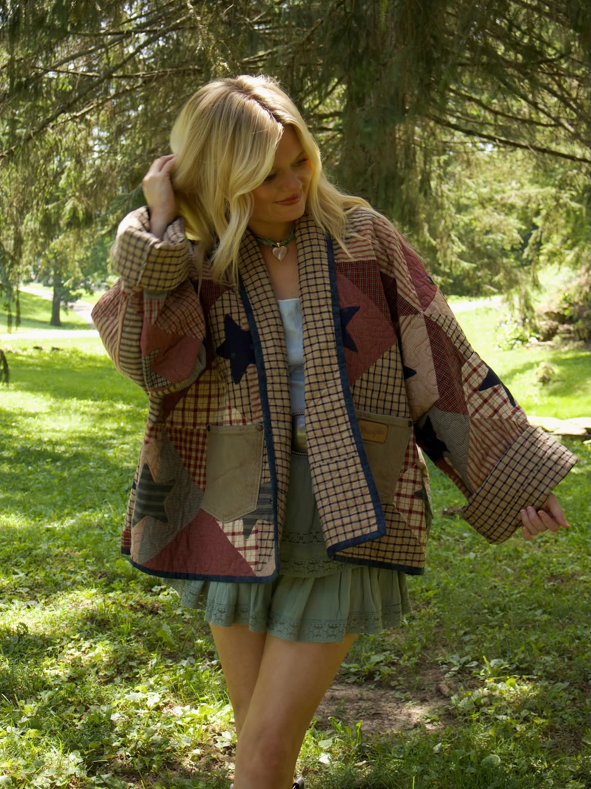 Star Patchwork Quilted Western Jacket