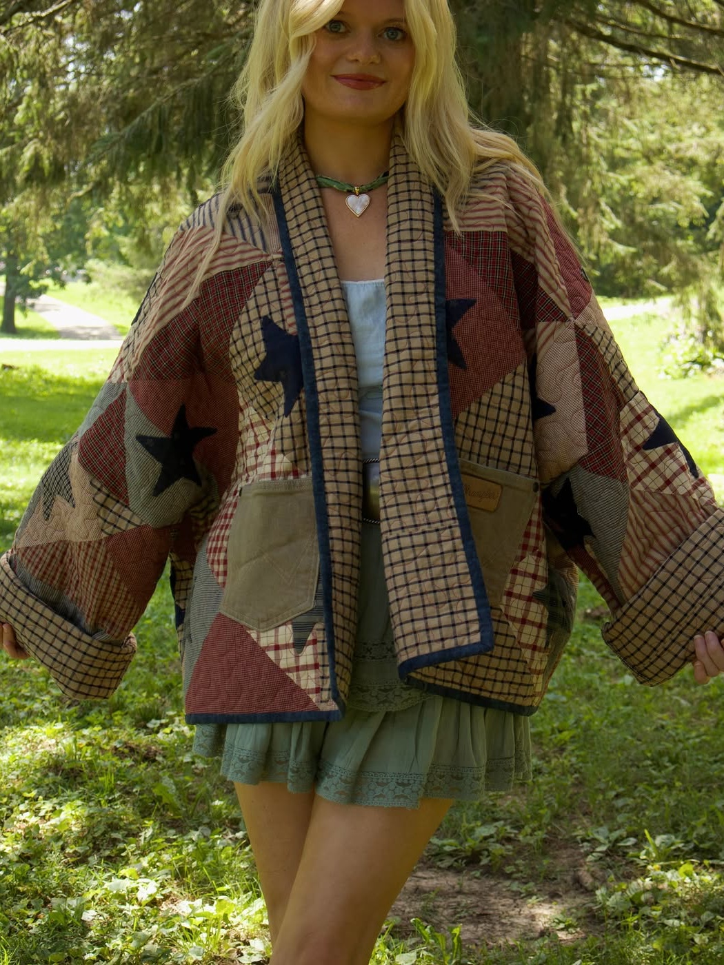 Star Patchwork Quilted Western Jacket