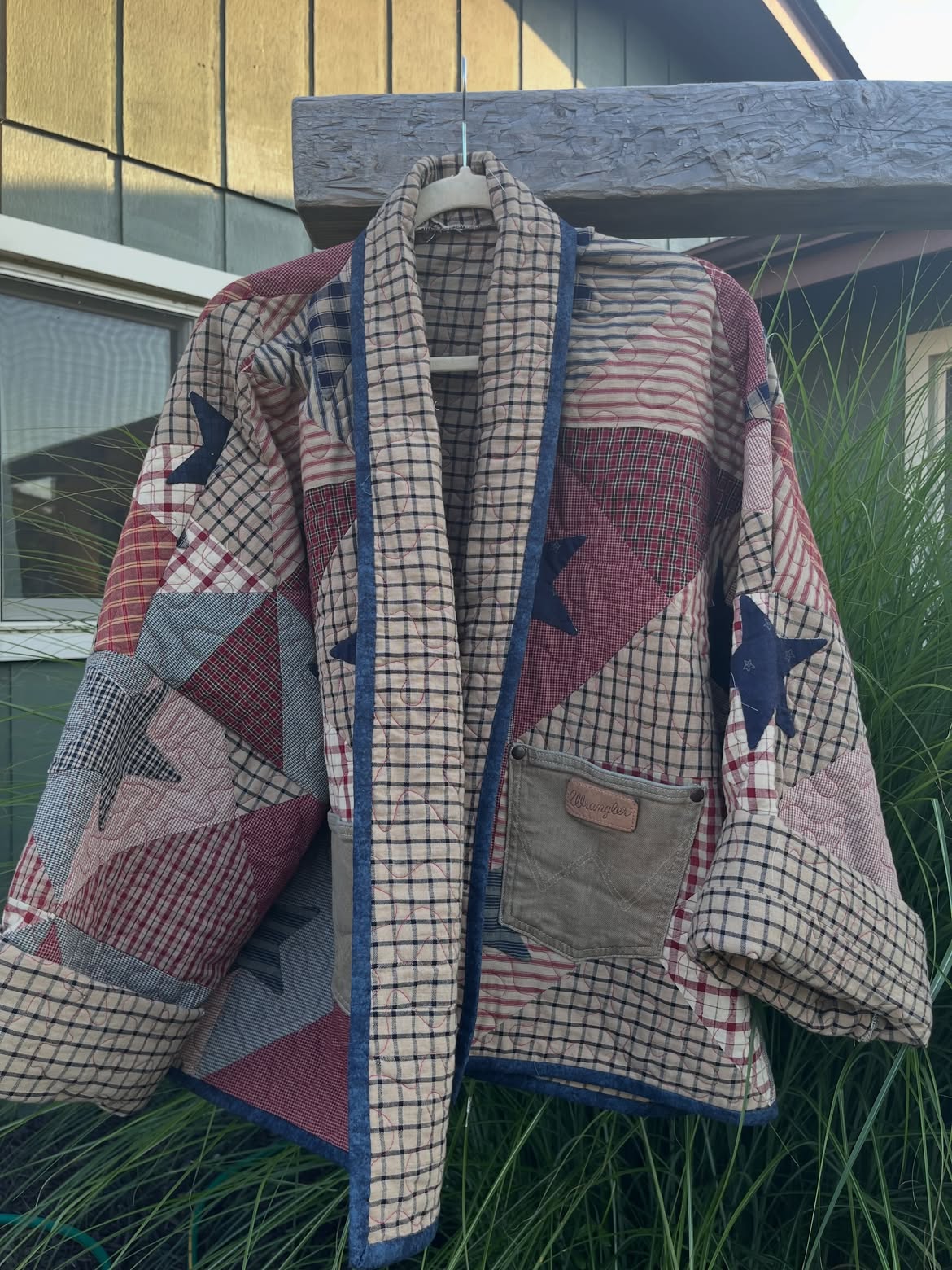 Star Patchwork Quilted Western Jacket