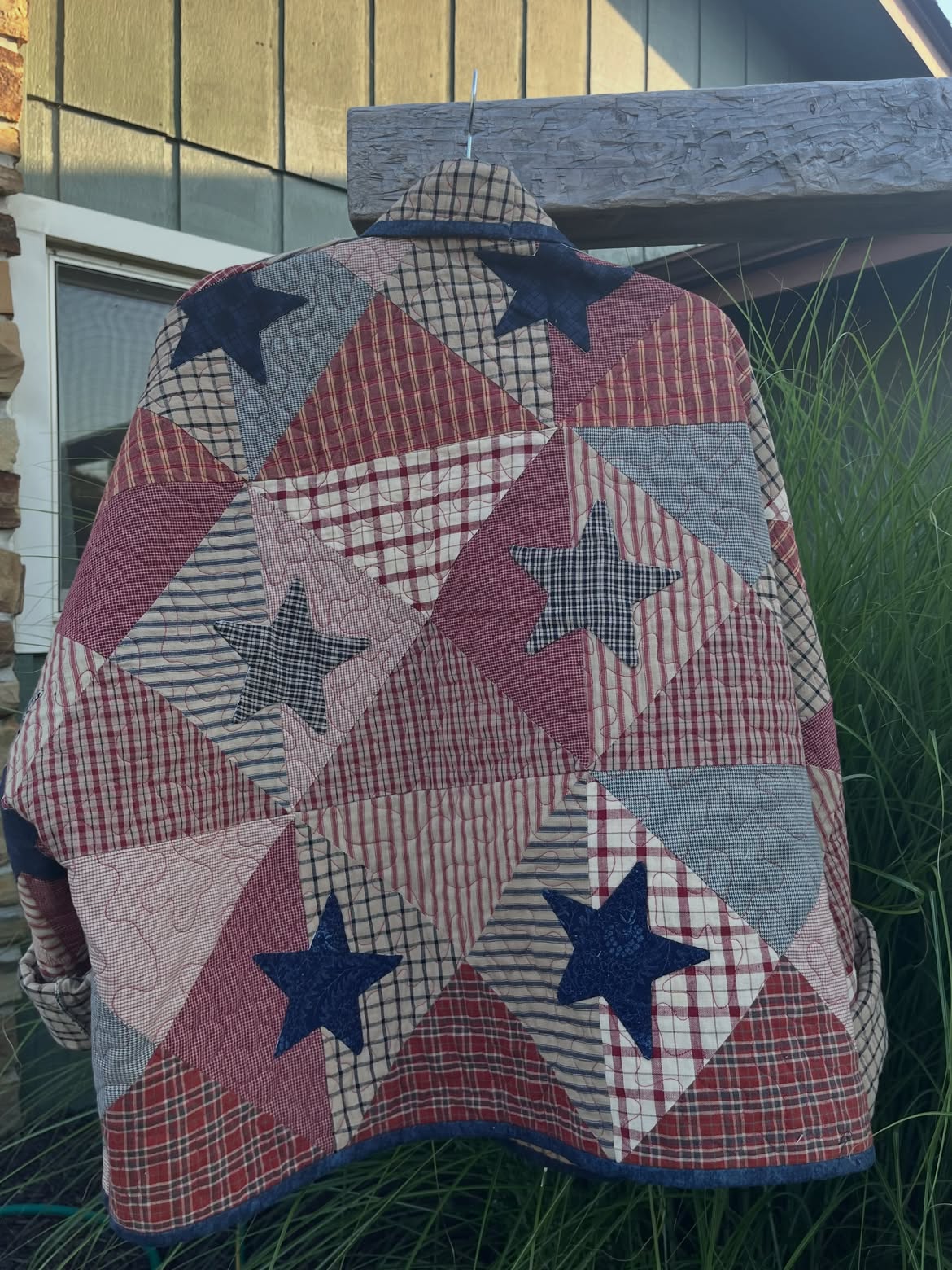 Star Patchwork Quilted Western Jacket