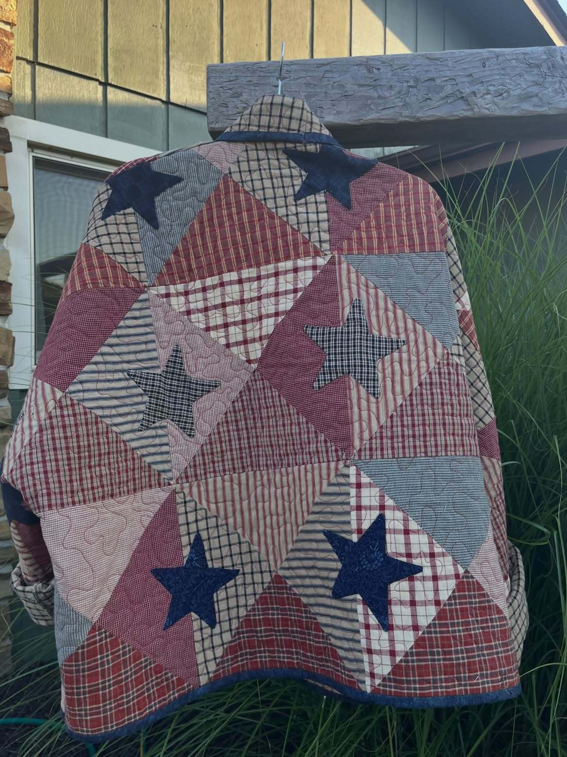 Star Patchwork Quilted Western Jacket