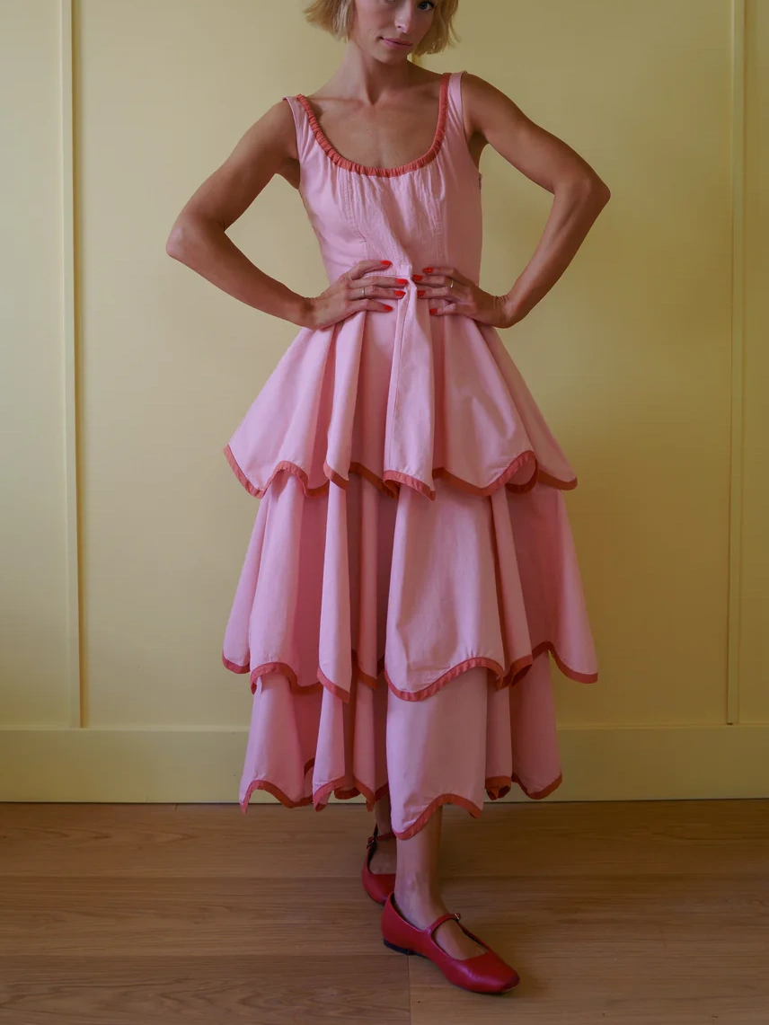 The Millie Dress in Pink Bloom