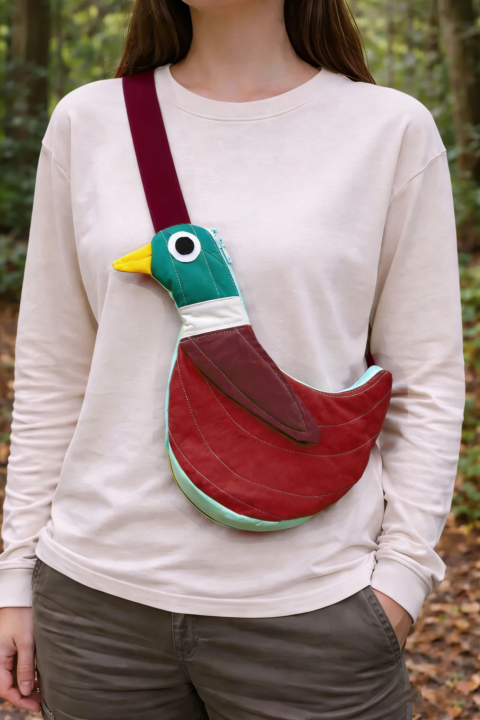 Fly Away Crossbody Bird Bag - Duck