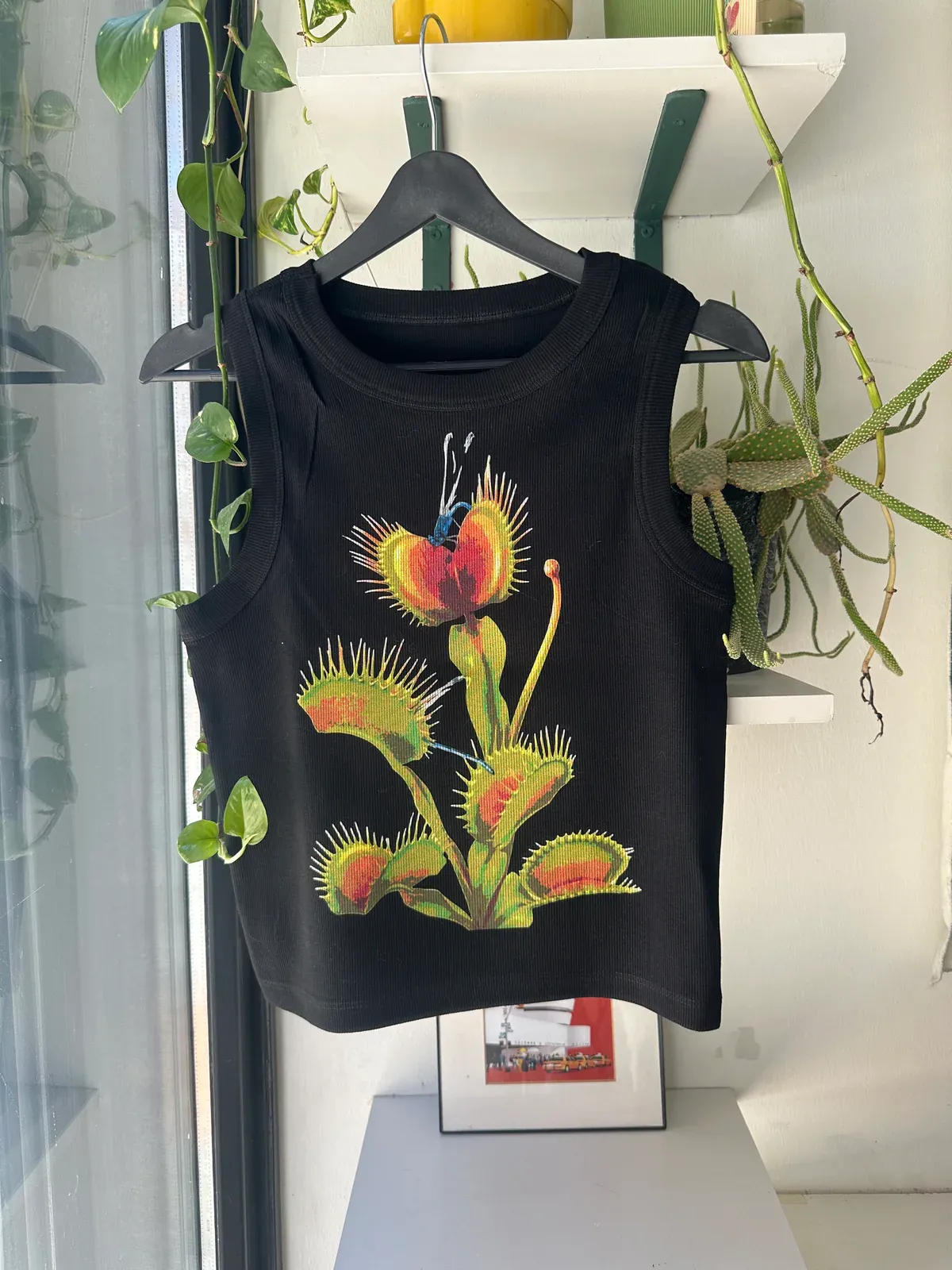 Venus Flytrap Poster Crop Top