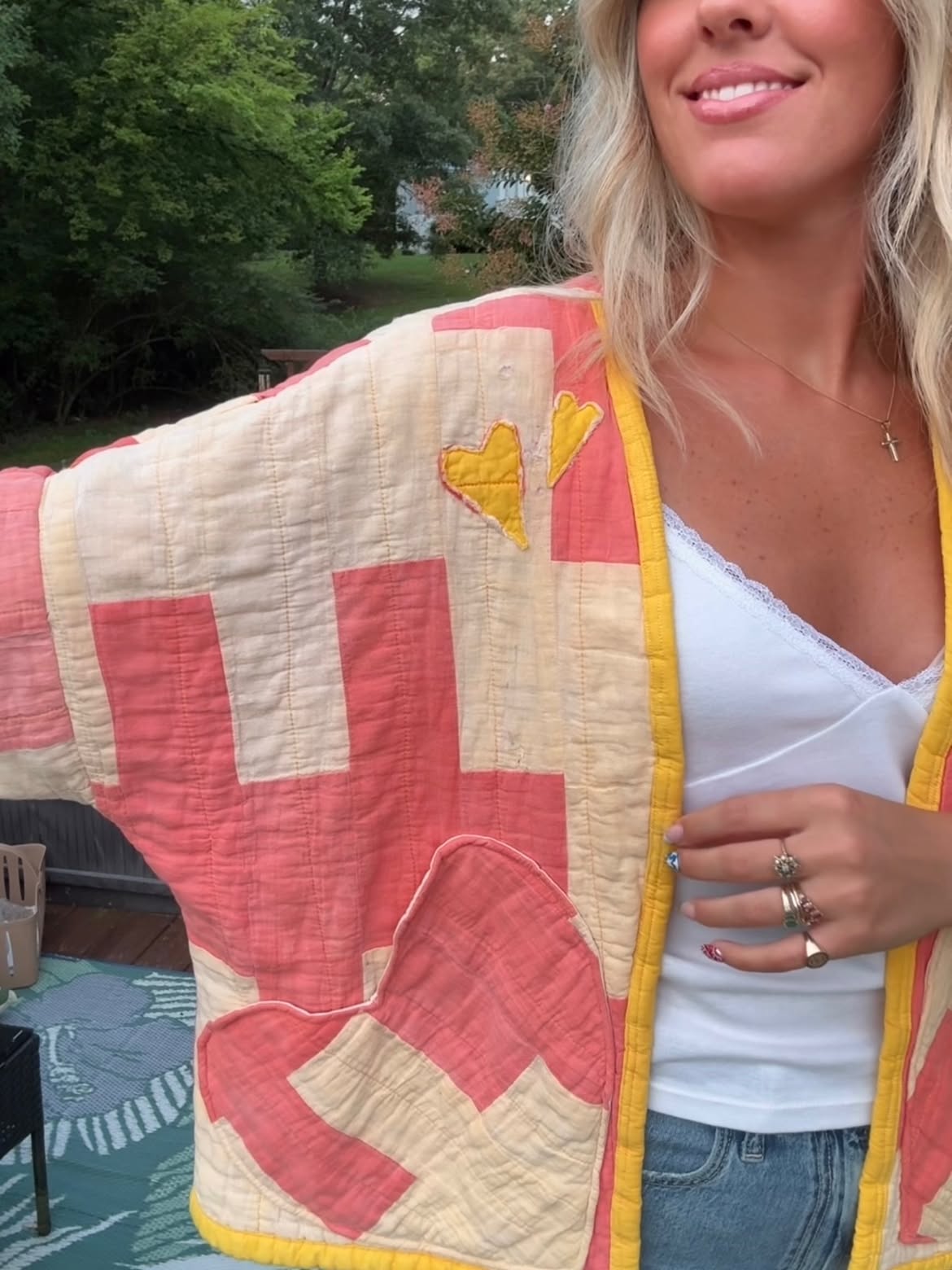 Quilted Heart Patchwork Jacket