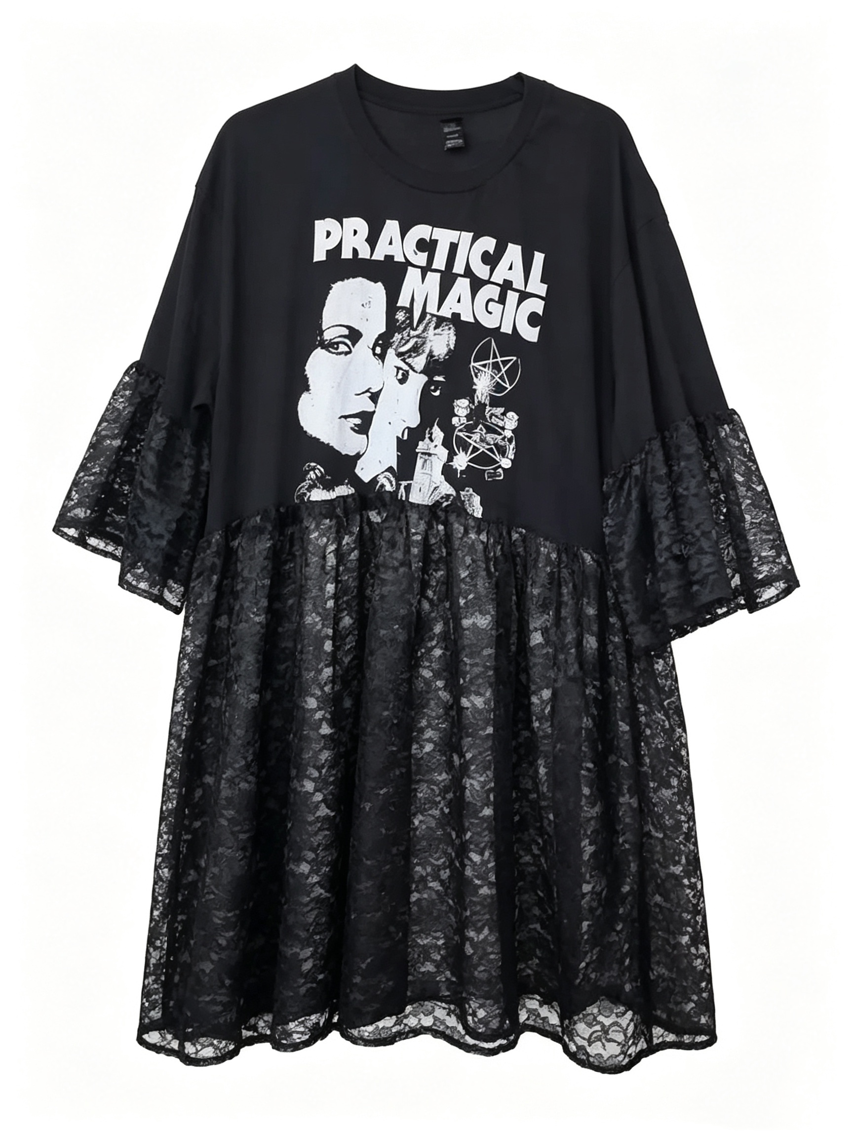 Recycling Lace Patchwork Dress