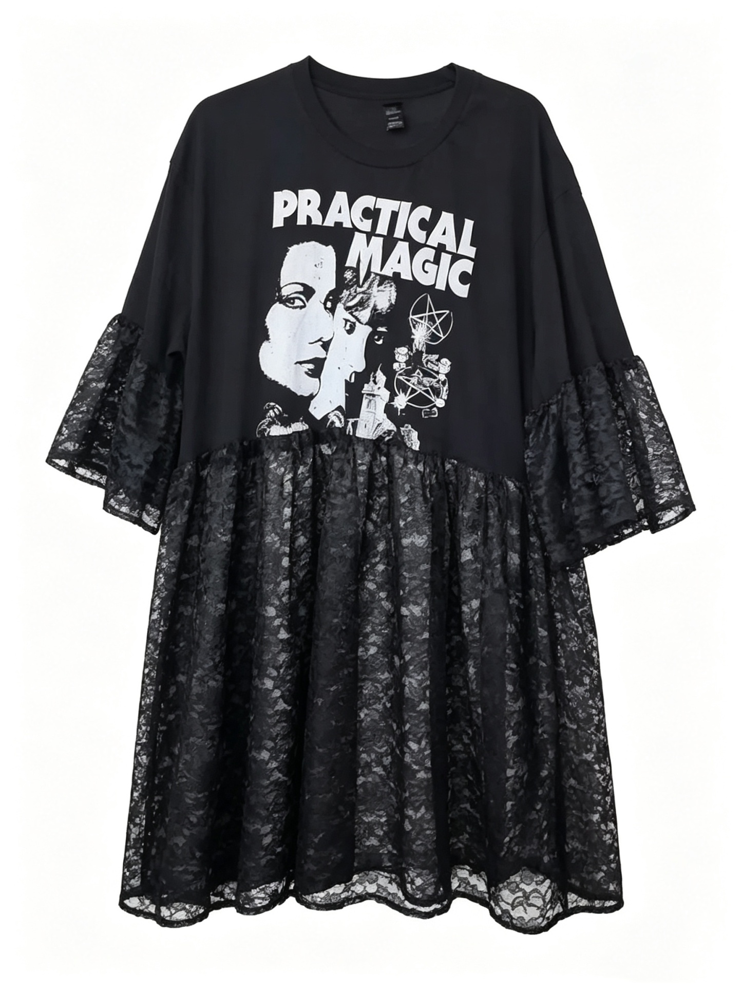 Recycling Lace Patchwork Dress