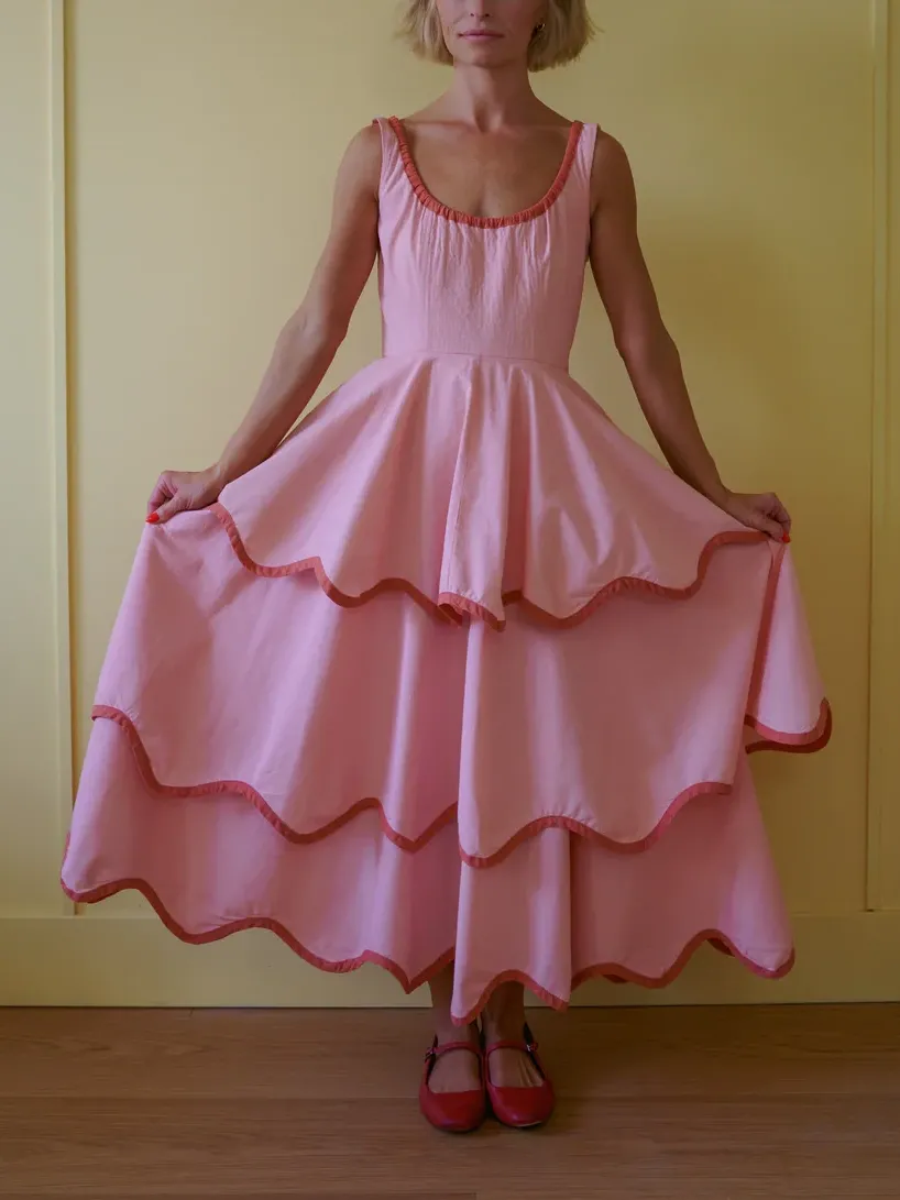 The Millie Dress in Pink Bloom