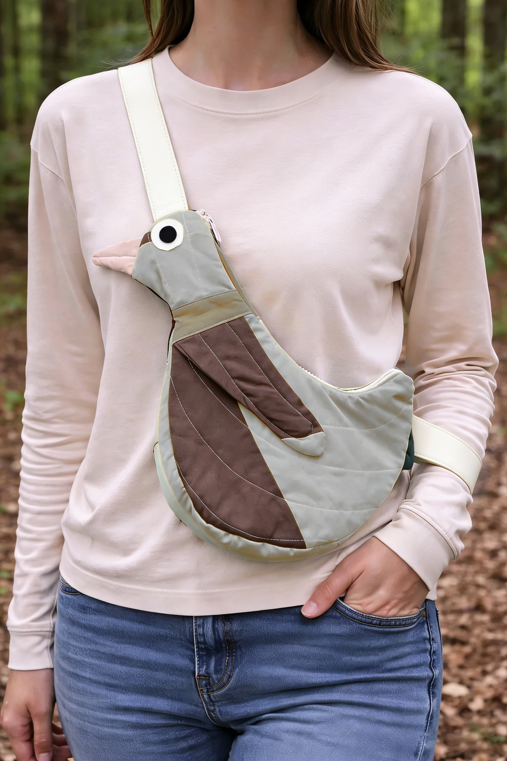 Fly Away Crossbody Bird Bag - Duck