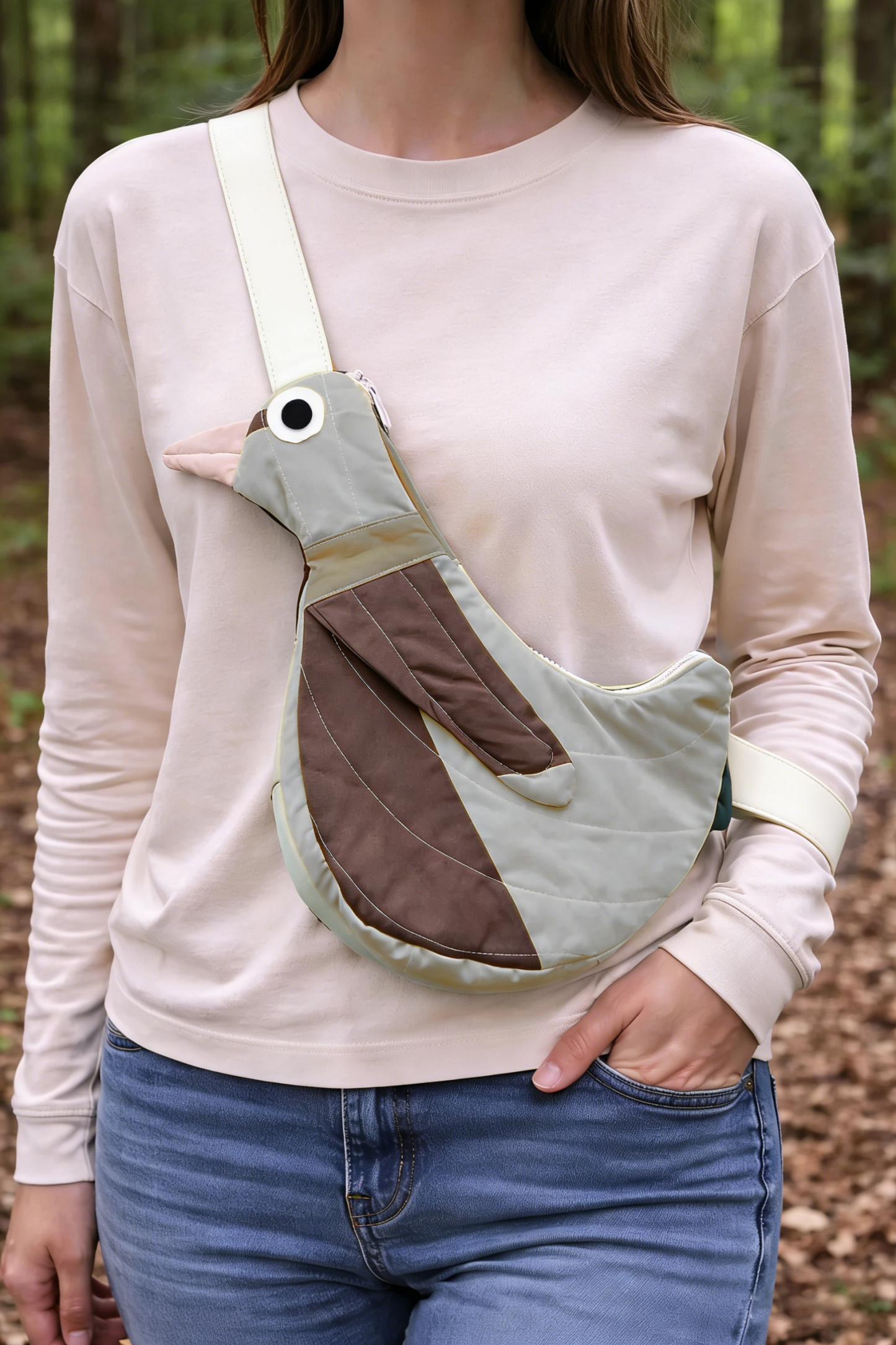 Fly Away Crossbody Bird Bag - Duck