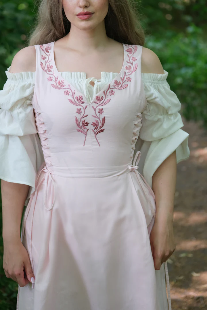 Willow Midi Dress - Sea Pink