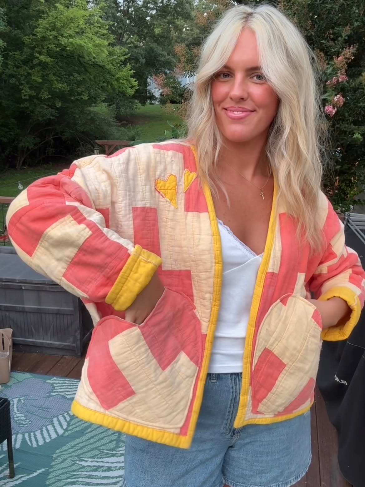 Quilted Heart Patchwork Jacket