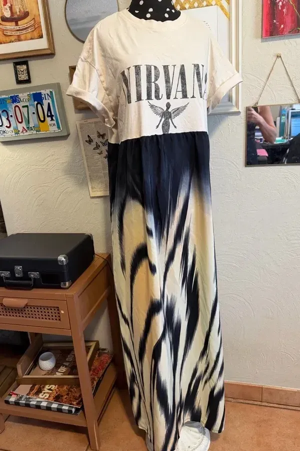 Nirvana Band Maxi Dress
