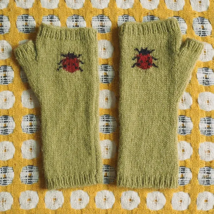 Ladybird Gloves - Green