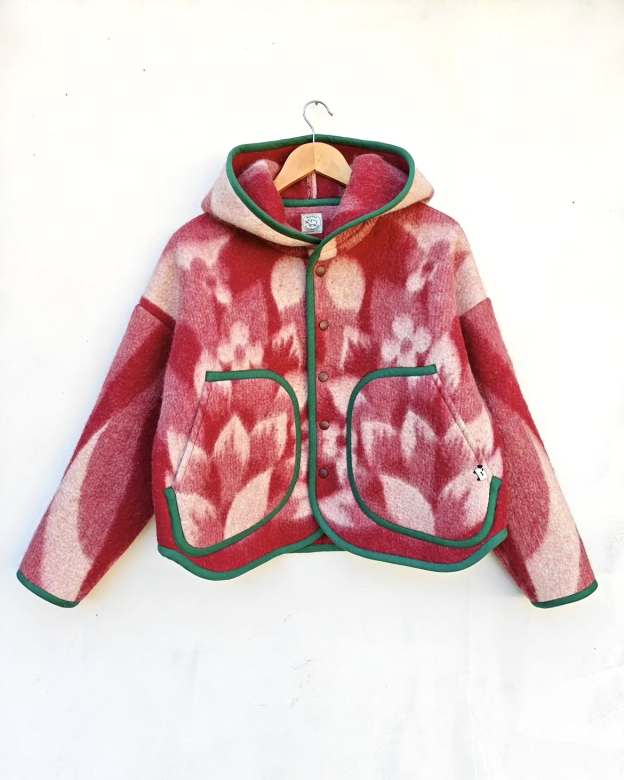 Vintage Floral Hooded Jacket