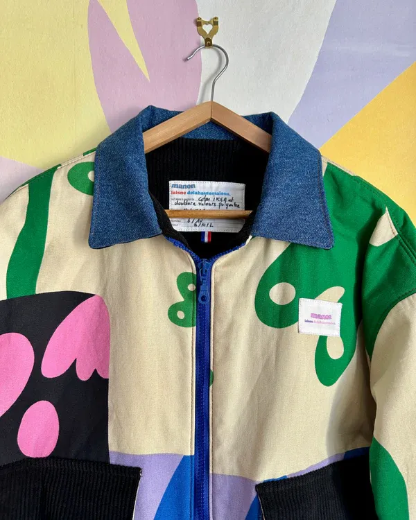 Vibrant Canvas Hand-Painted Jacket