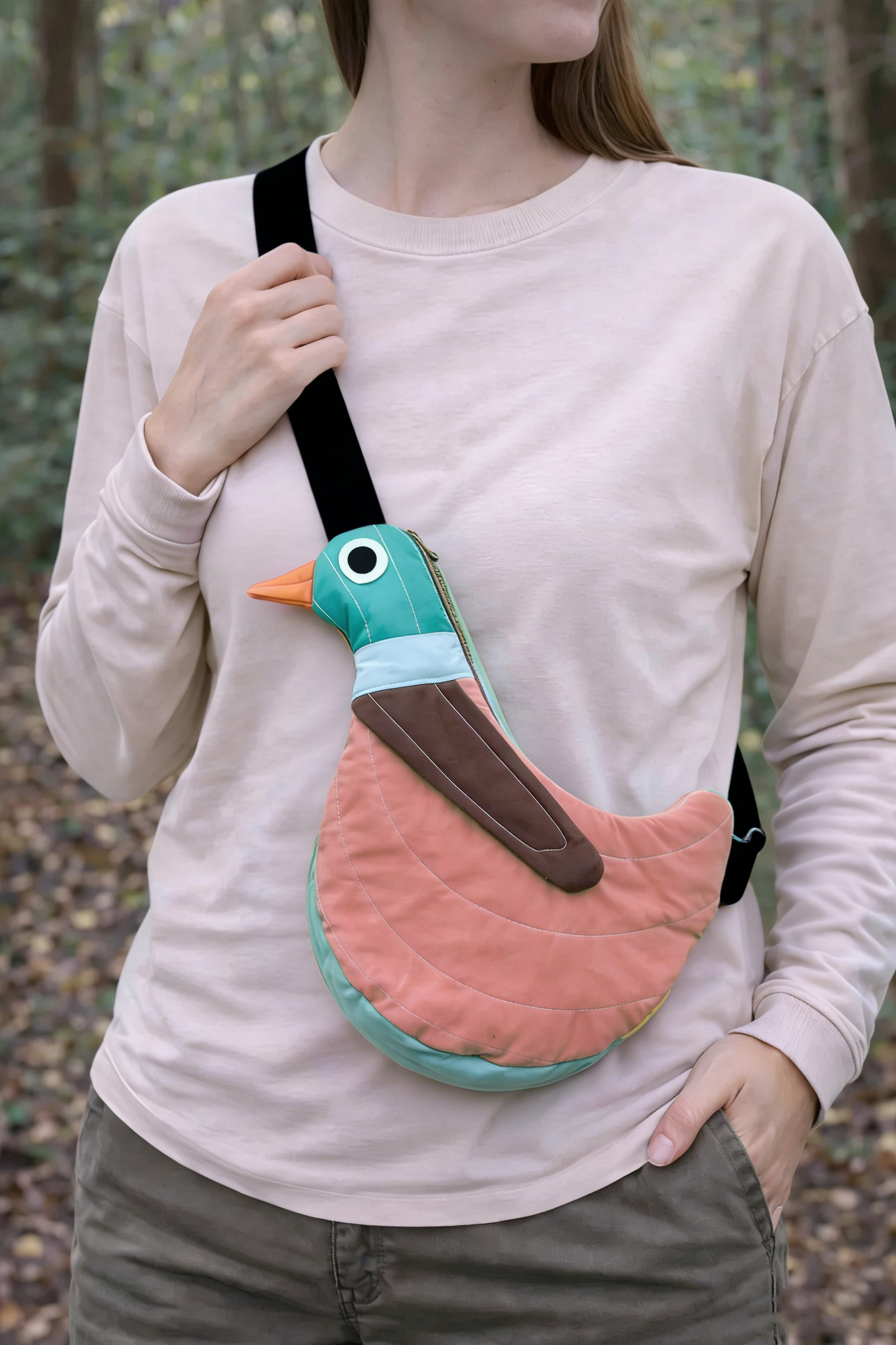 Fly Away Crossbody Bird Bag - Duck