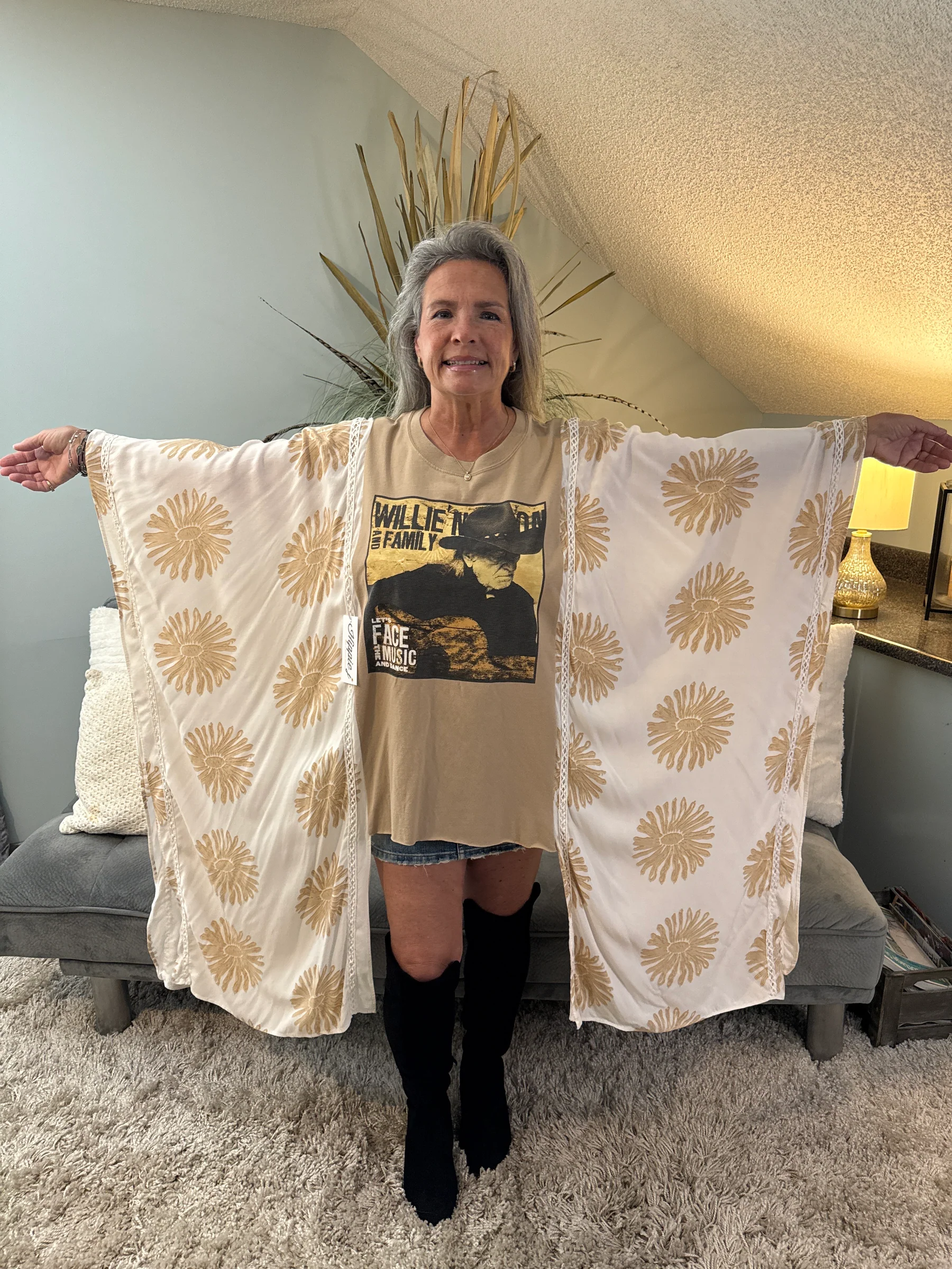 Roper Band Tee Willie Nelson Mix & Match Tee