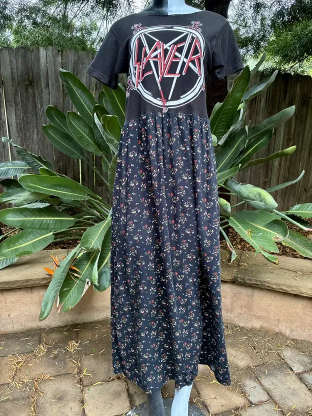 Slayer Patchwork Maxi Dress
