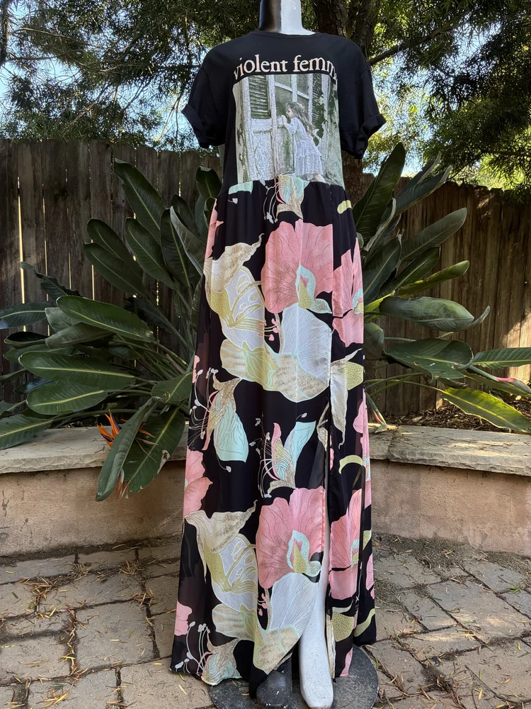 Violent Femmes Patchwork Maxi Dress