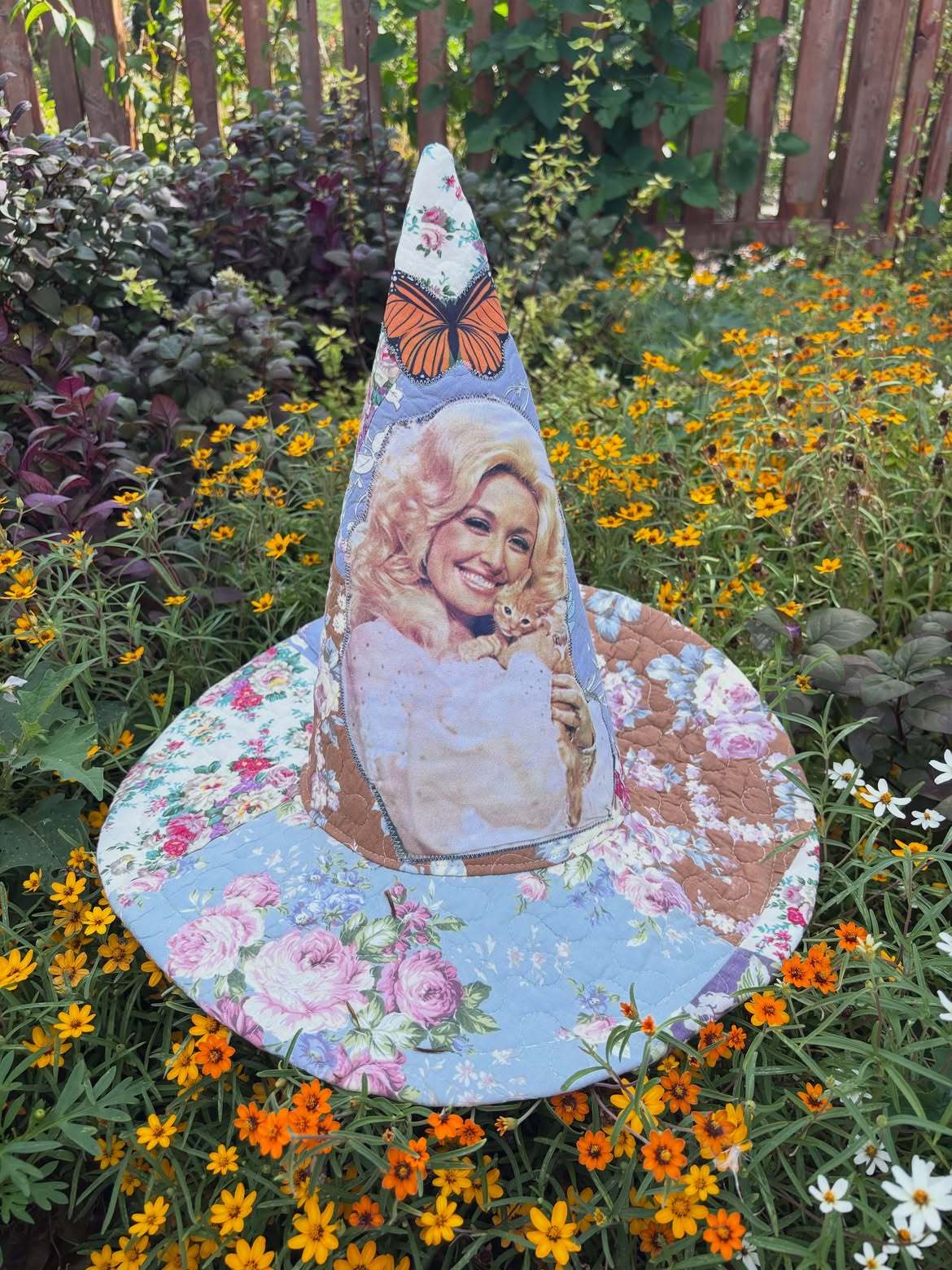 Dolly Quilted Patchwork Witch Hat