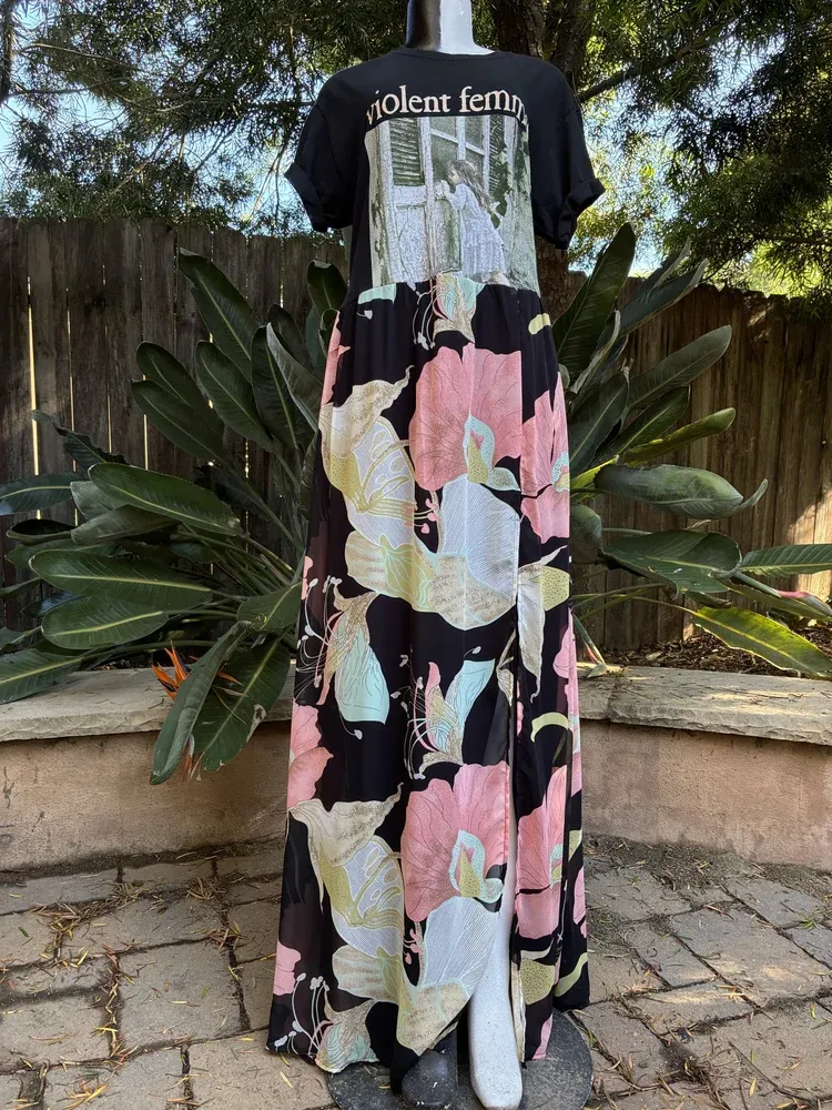 Violent Femmes Patchwork Maxi Dress