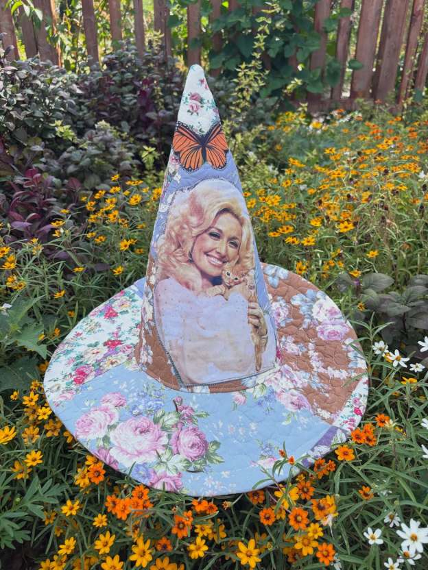Dolly Quilted Patchwork Witch Hat