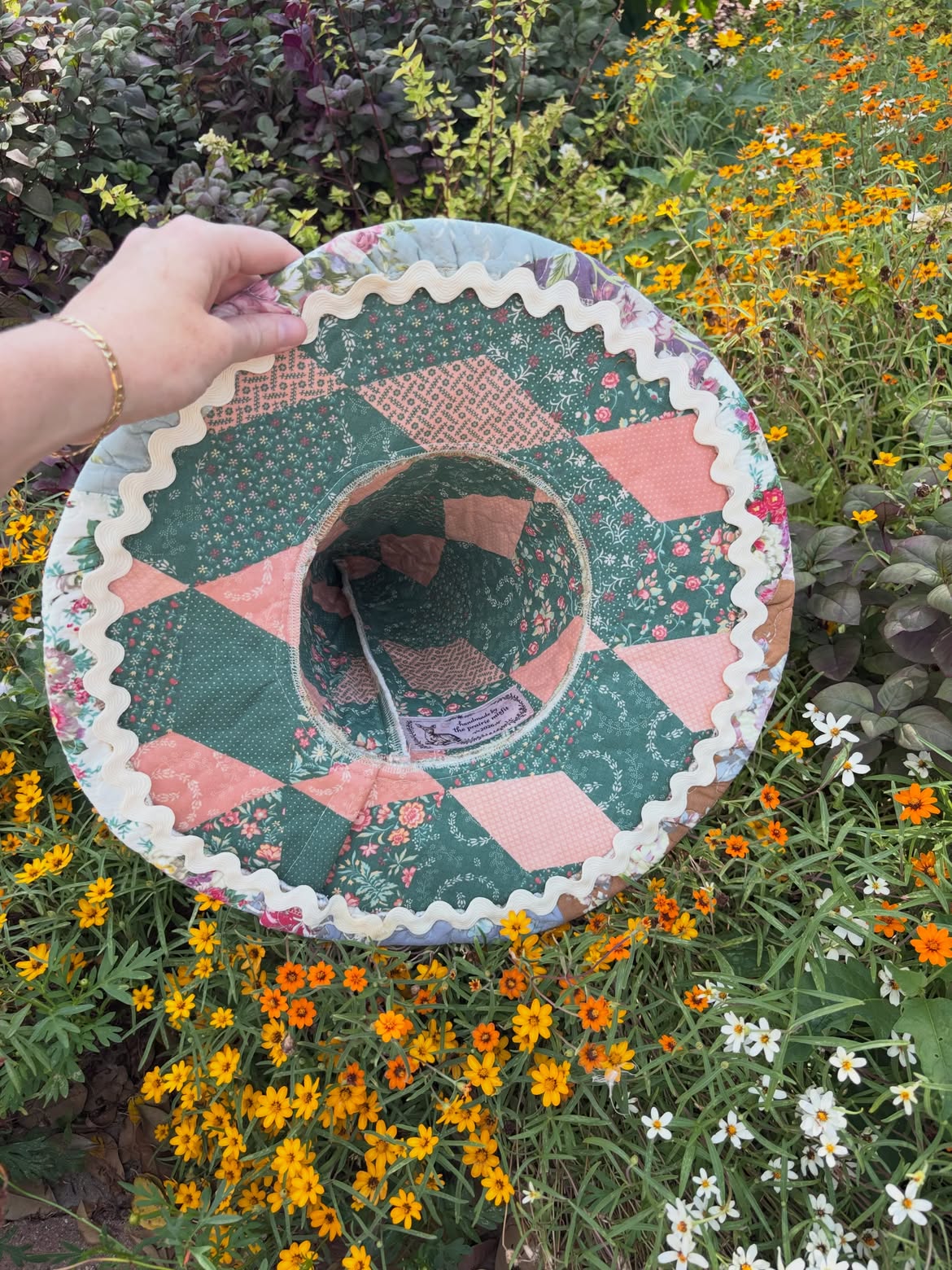 Dolly Quilted Patchwork Witch Hat