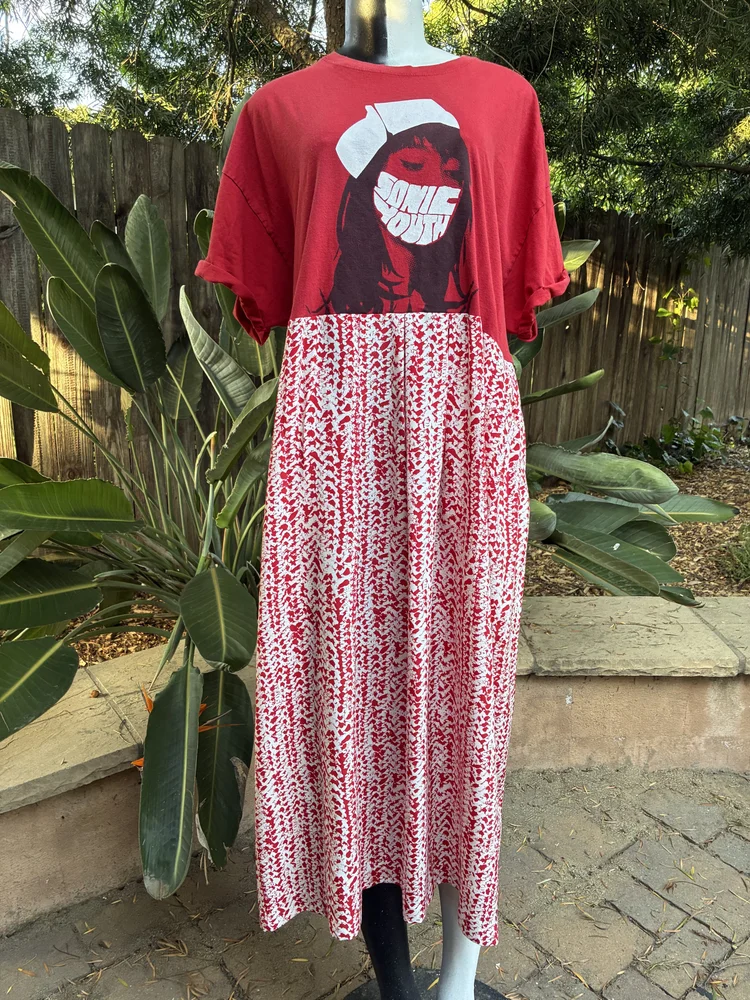 Sonic Youth Midsize Patchwork Maxi Dress