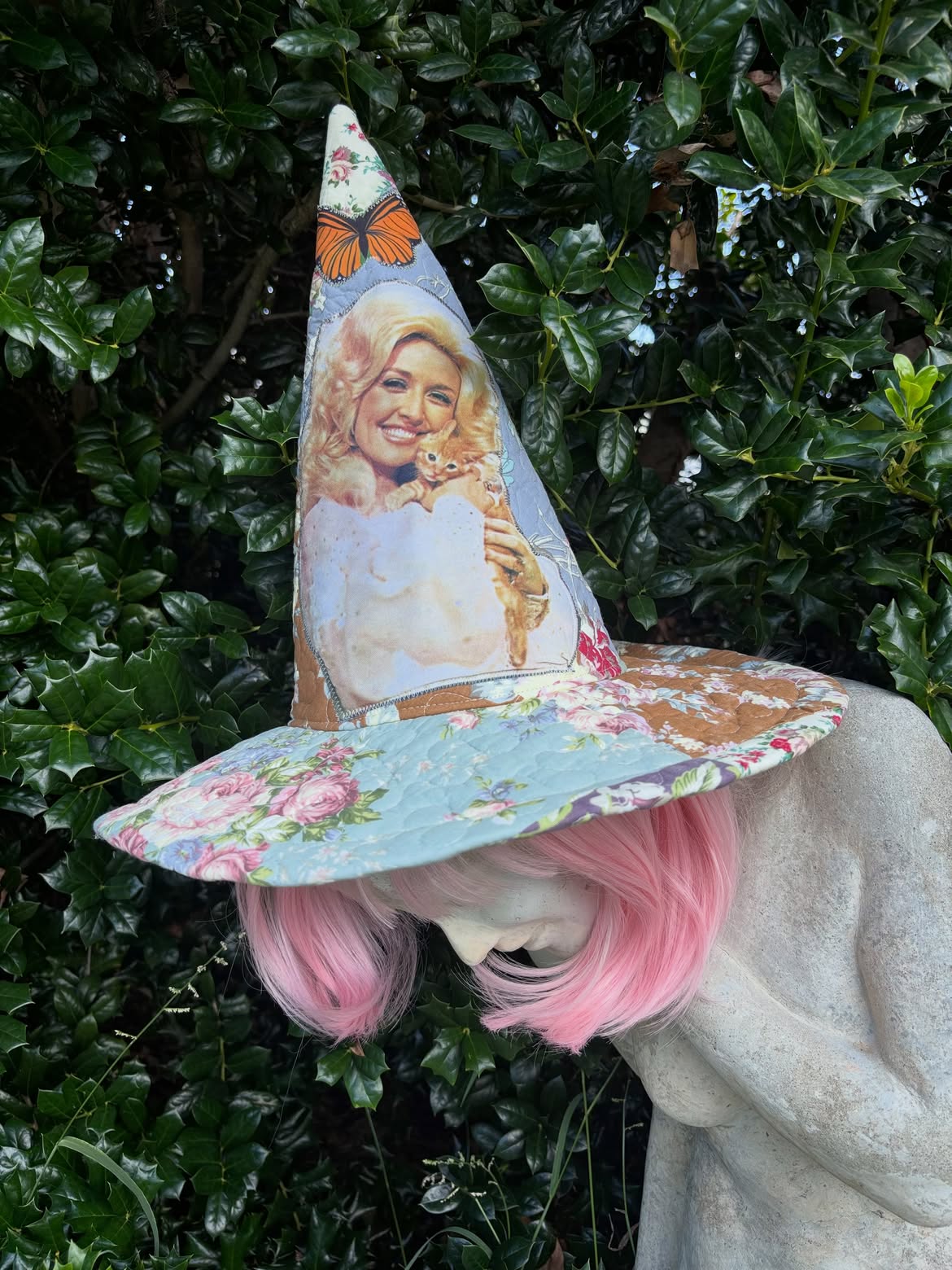 Dolly Quilted Patchwork Witch Hat