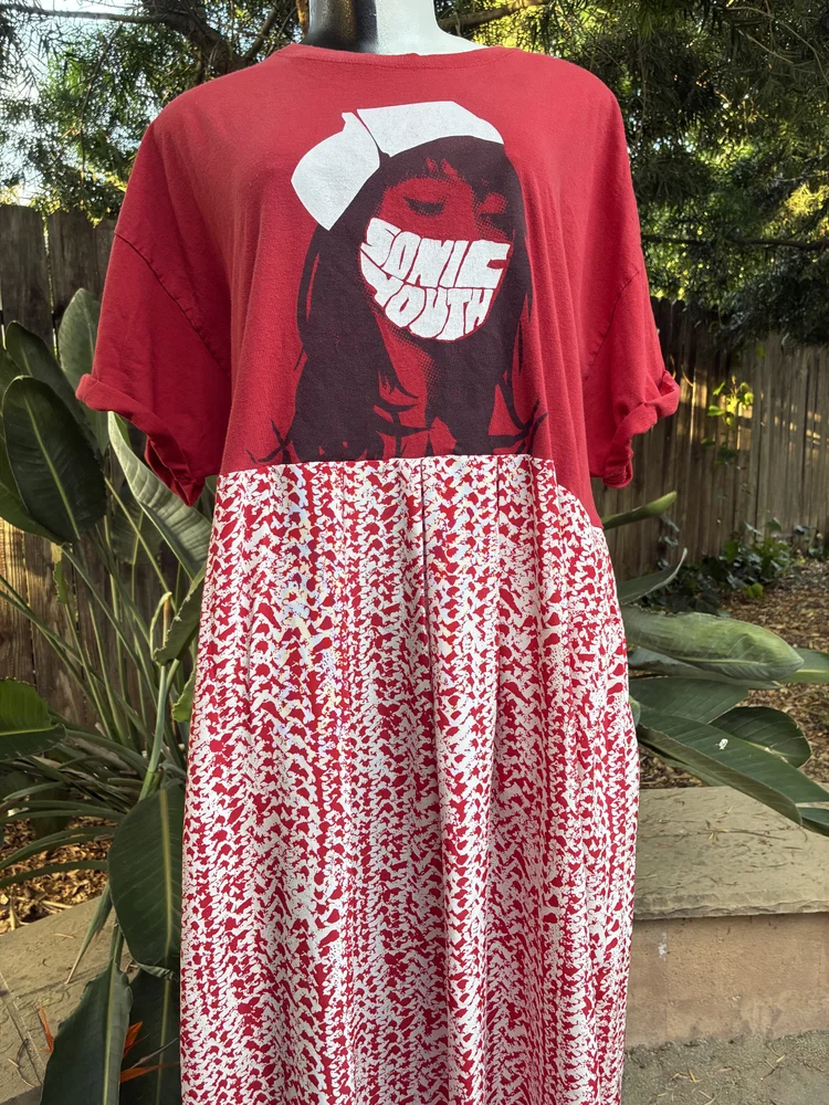 Sonic Youth Midsize Patchwork Maxi Dress