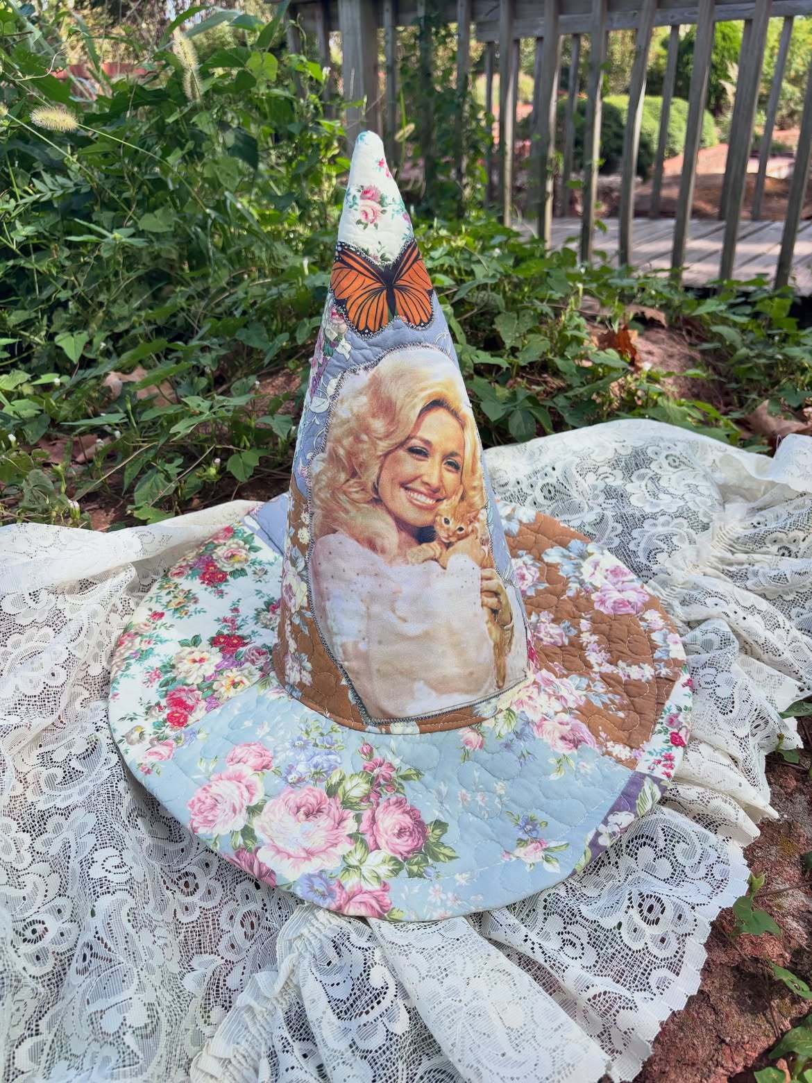 Dolly Quilted Patchwork Witch Hat