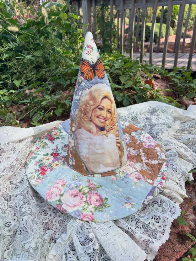 Dolly Quilted Patchwork Witch Hat