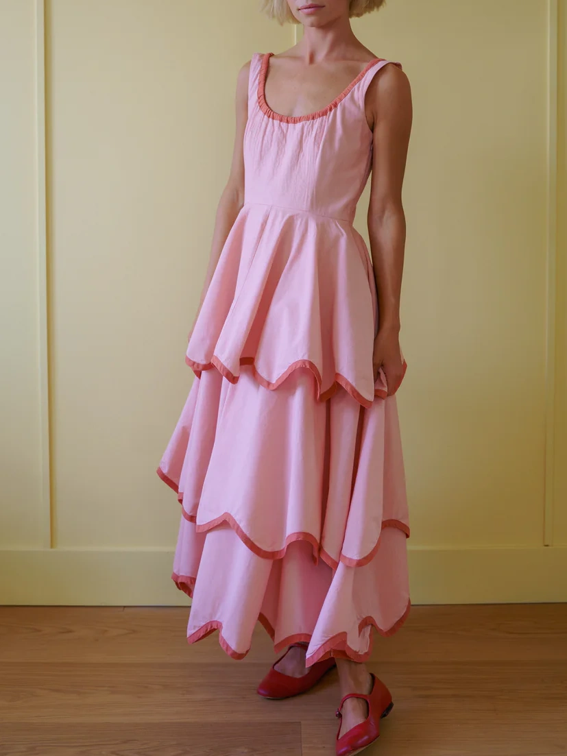 The Millie Dress in Pink Bloom