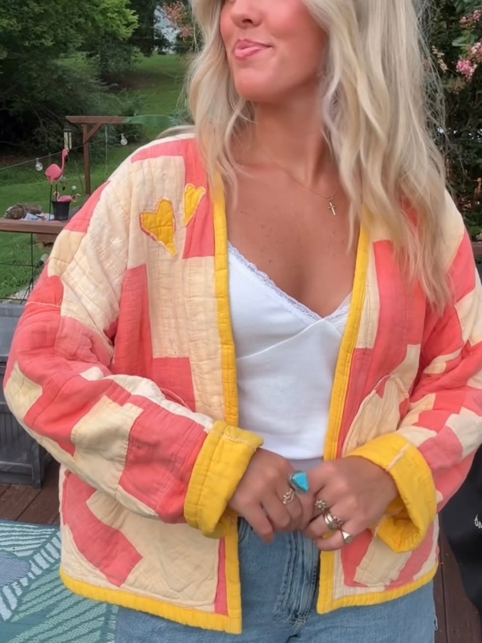 Quilted Heart Patchwork Jacket
