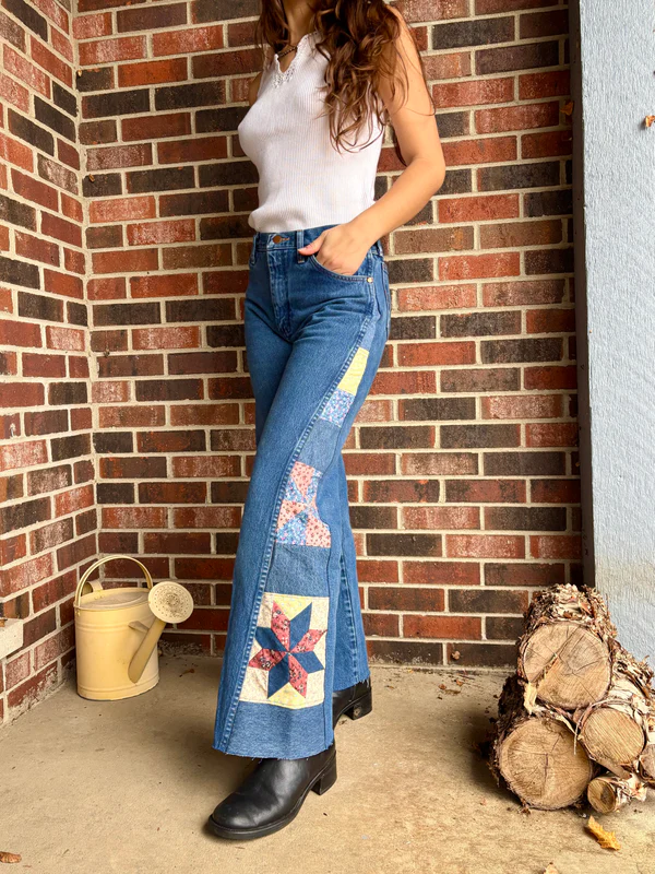 Pink & Blue Star Pinwheel Wranglers