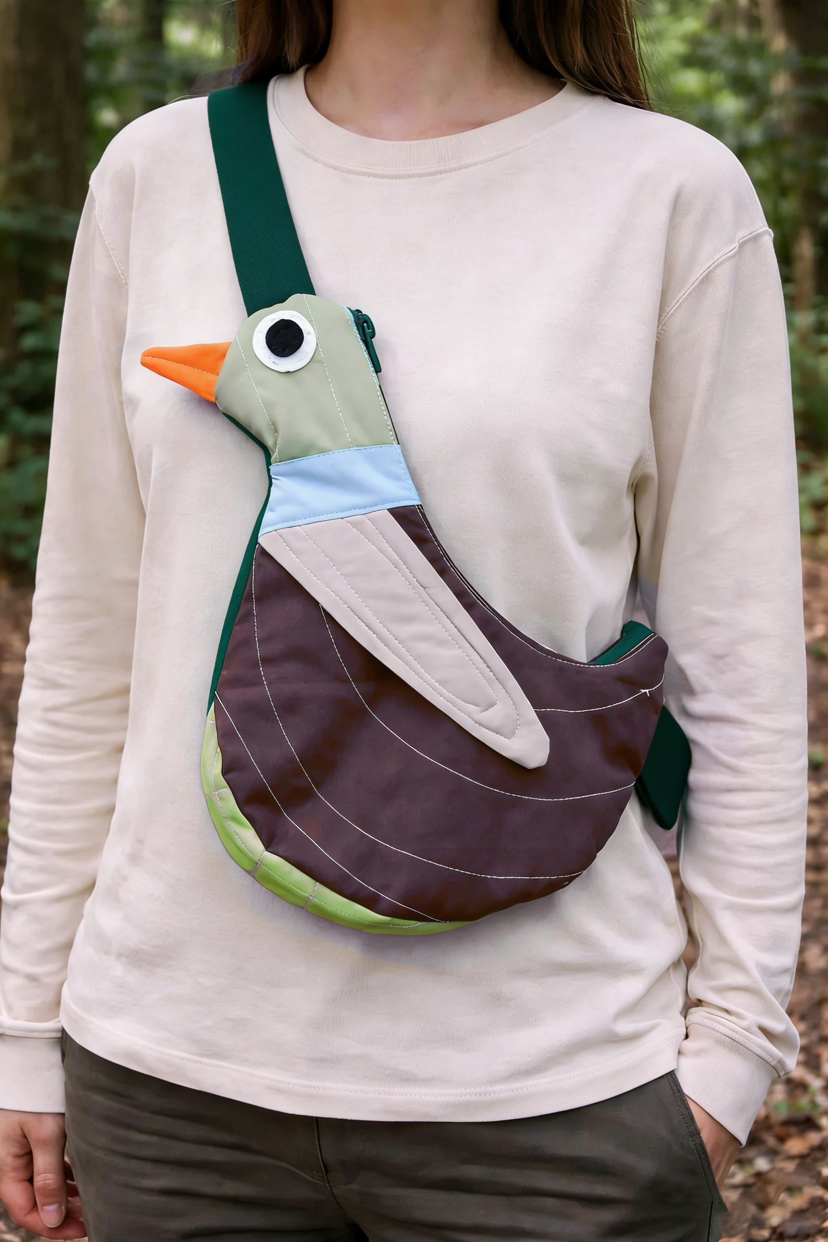 Fly Away Crossbody Bird Bag - Duck