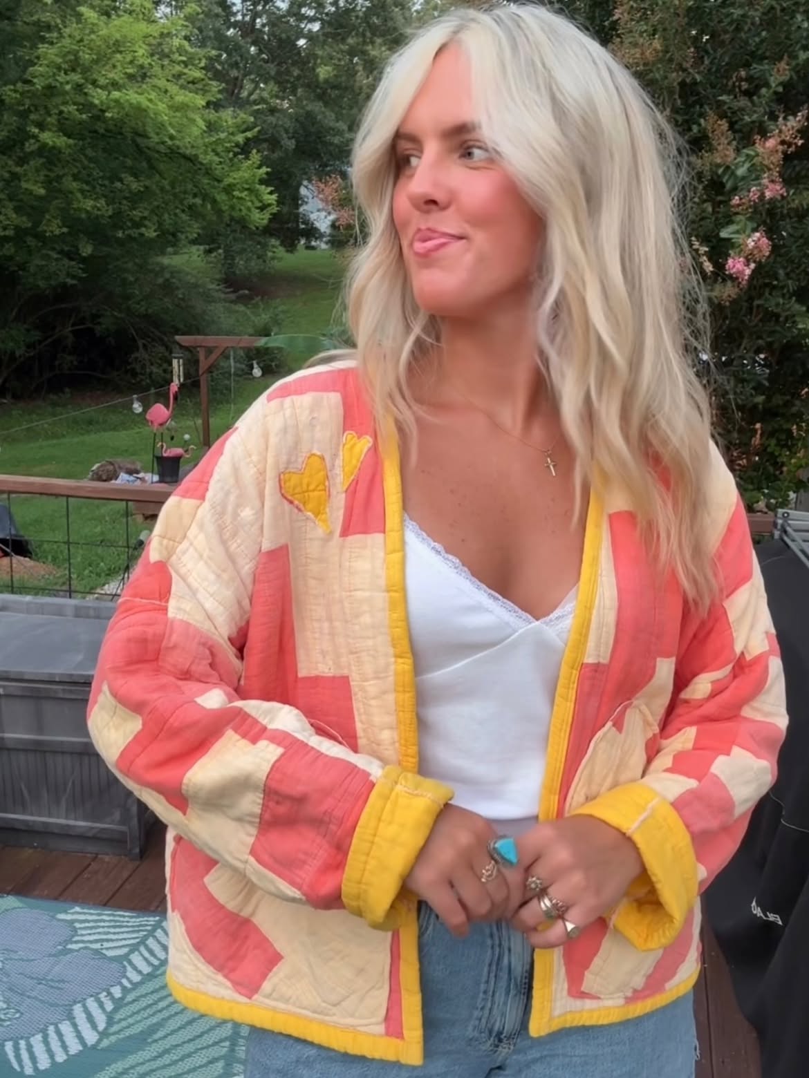 Quilted Heart Patchwork Jacket