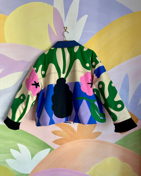 Vibrant Canvas Hand-Painted Jacket